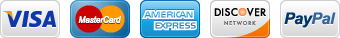 visa mastercard american express discover network paypal